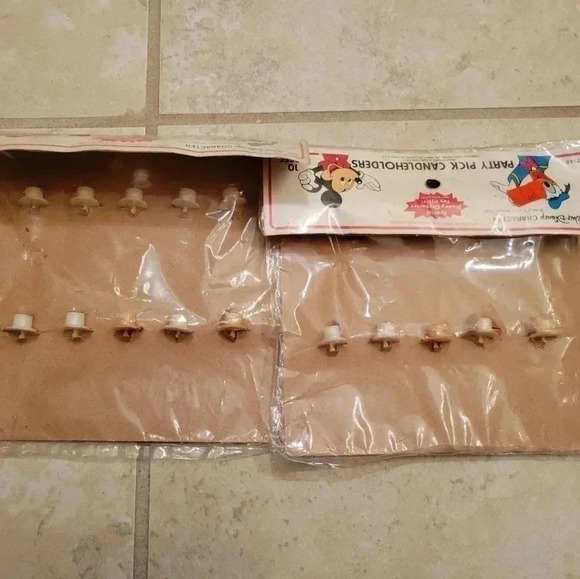 Vintage Disney Party Pick Candleholders Birthday Cake Cupcake 20 - Picture 4 of 7